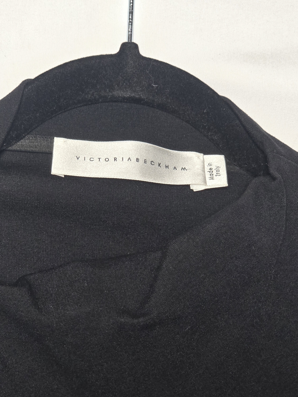 NWT Victoria Beckham Asymetrical Black Sleeveless Maxi Dress Evening - Picture 2 of 11